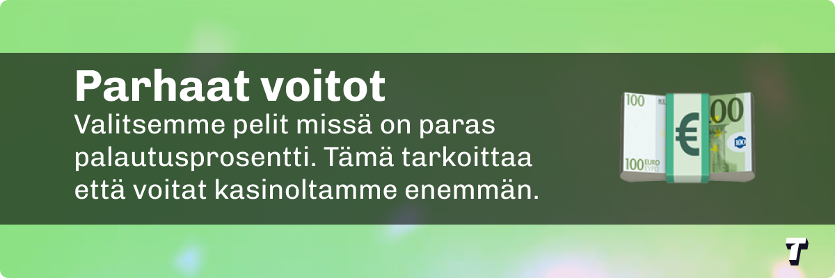 Paras palautusprosentti: Pelejä, joissa on korkein palautusprosentti